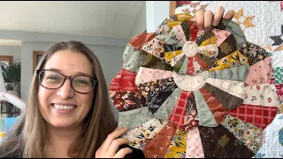 Grandmother's Sunburst Tutorial, dresden petal tutorial, quilted table topper, placemat, coaster