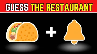 Guess the RESTAURANT🍔by emoji Quiz