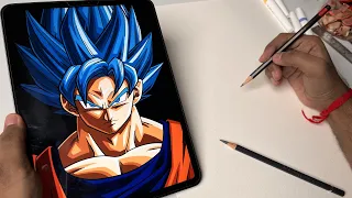 How to draw Goku,  Step By step,  Outline Tutorial