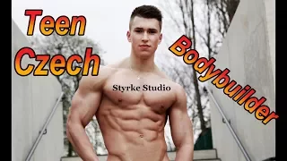 Czech Teen Bodybuilder 18 yr old Adam Styrke Studio