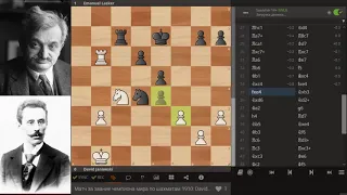 Janowski - Lasker. World Chess Championship 1910. Game 10