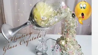 #glam #diy #centerpiece #budgetfriendly Floating Glass Gems|Glam on a Budget|DIY|Uniqueness