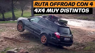 4x4 Route // Off-Road with Subaru Outback, Mitsubishi Delica and Toyota Hilux