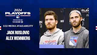 NYR vs FLA: Jack Roslovic and Alex Wennberg Pregame Media Availability | May 22, 2024