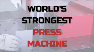 World's Strongest Press Machine now in India | Horizontal Press Break Machine | Punching Press
