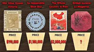 Comparison: World's Most Valuable Stamps