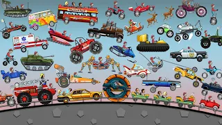 Hill Climb Racing - ALL VEHICLES UNLOCKED 2021 and FULLY UPGRADED Video Game