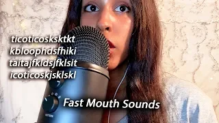 ASMR Unusual Mouth Sounds - Intense Fast Mouth Sounds/Unintelligible Whisper