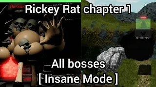 Rickey Rat chapter 1 | All bosses + ending [ Insane Mode ] | Roblox