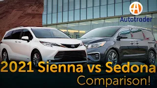 2021 Toyota Sienna vs 2021 Kia Sedona: Which is better?