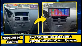 DIY Carplay upgrade for Mercedes C Class W204 C180 C200 C230 C260 C280 C300 Android 2008-2014