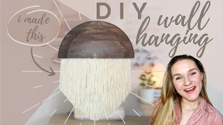 DIY Yarn Wall Hanging | Boho and Modern Wall Decor Ep. 1/3