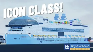 EXCLUSIVE LOOK | ICON OF THE SEAS; CROWNS EDGE, WATERSLIDES, FLOWRIDER, AQUATHEATER!