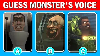 guess MONSTER'S VOICE - Skibidi Toilet 1-35 (All Episodes & All Seasons)