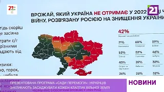 Презентована програма «Сади перемоги»: українців закликають засаджувати кожен клаптик вільної землі