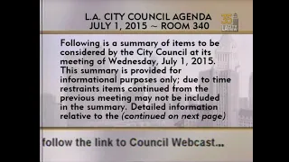 City Council Meeting - Wednesday  - 07/01/2015