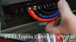 How to install Toyota Camry 2007 - 2011 amplifier subwoofer
