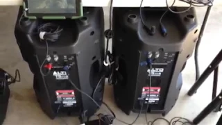 How to connect two Alto brand PA speakers without a mixer