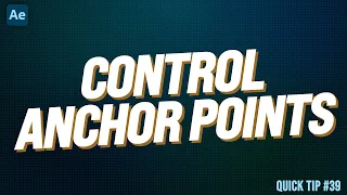 After Effects Anchor Point CRASH COURSE! | Adobe After Effects Quick Tip