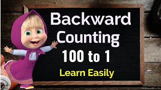 Reverse counting 100 to 1, with spelling, Backward counting 100 to 1, Back counting, ulti ginti