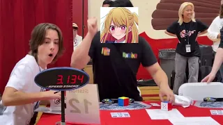 ruby hoshino achieves a 3.13 rubik's cube world record single