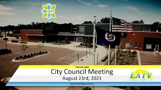 Forest Lake City Council Meeting August 23rd, 2021