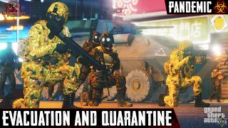 Evacuation and Quarantine | PANDEMIC | Part 22 | GTA 5 & ArmA 3 Zombie Movie