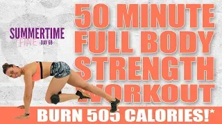 50 Minute FULL BODY STRENGTH WORKOUT!🔥Burn 505 Calories!*🔥Sydney Cummings