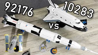 LEGO Space Shuttle Discovery vs LEGO Saturn V | LEGO 10283 vs 92176 | LEGO 92176 vs 10283 | NASA