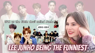 Reaction to 2pm vs a little devil called Junho (by Gocrazygo2PM) | Junho being a savage King
