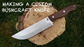 Making A Custom Bushcraft Knife // Knifemaking // My Cellar Workshop