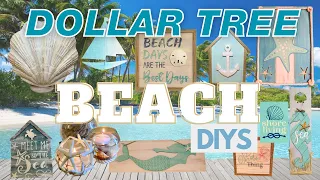 🐟 10 SHORE LIVING DIYS! *BEST of Crafty Beach*  DOLLAR TREE Coastal & Summer Hacks