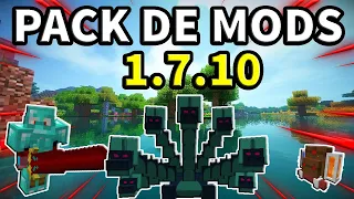 PACK de MODS para MINECRAFT 1.7.10 30 MODS | ENEMIGOS, OTRA DIMENSION, AVENTURAS | Dante583