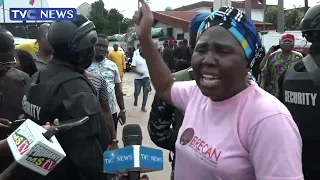 Akeredolu's Wife Angrily Storms Out Of Imo APC Secretariat, Withdraws From Senatorial Race
