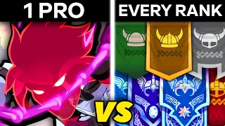 Can 1 Pro Beat Every Rank? | Brawlhalla Crew Battle