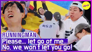 [HOT CLIPS] [RUNNINGMAN] "SOMIN, do you made of Rubber?" Chaotic Human Tug war🤜🤛 (ENG SUB)