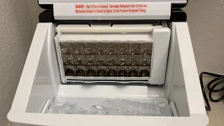 Clear Ice Machine (NewAir ClearIce40) -- Use Distilled Water (from the Grocery Store)