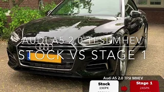 245HP Audi A5 2.0 TFSI MHEV STOCK VS STAGE 1 ACCELERATION - BERKPerformance