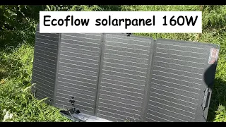 Тест портативної  сонячної панелі Ecoflow 160W