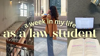 Living Alone Diaries | A Week in My Life as a Law Student ☕🍂 studying, classes, cooking