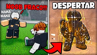 FINGI SER NOOB FRACO NO ULTIMATE BATTLEGROUNDS E DESPERTEI A FORMA FINAL (ROBLOX)