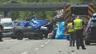 Two dead, one injured in wrong-way I-295 crash in Falmouth