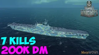 World of WarShips | Enterprise | 7 KILLS | 200K Damage - Replay Gameplay 4K 60 fps