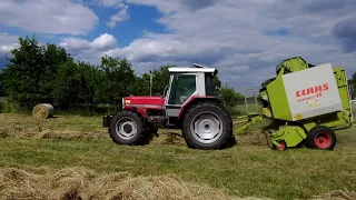 Sianokosy Massey Ferguson 3085 Claas Variant 180