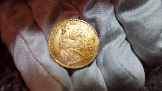 Gold 20 French Franc Rooster