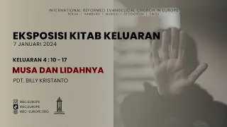 Pdt. Billy Kristanto - Musa dan Lidahnya (Keluaran 4:10-17) - IREC Europe