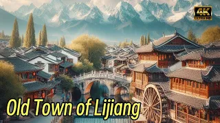 麗江古城/Old Town of Lijiang street walking, World Culture Heritage.Best-preserved ancient town in China