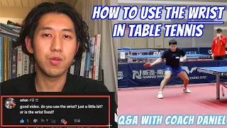 Table Tennis | Ping Pong Lesson - Q&A Do you use the WRIST?(Forehand & Backhand) 탁구 레슨|강의 손목의 역할및사용법