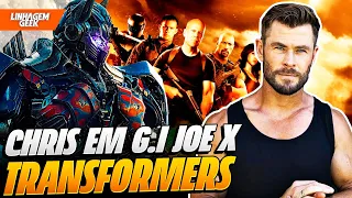 NOME DE PESO! CHRIS HEMSWORTH EM TRANSFORMERS VS GI JOE