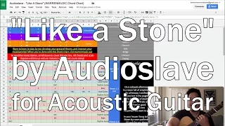 How To Play "Like A Stone" by Audioslave (Acoustic Tutorial by WARRENMUSIC)